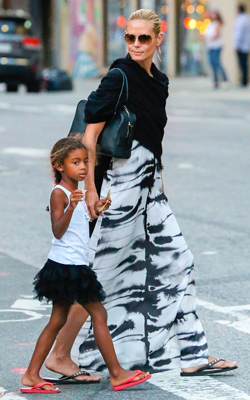 Heidi Klum y su hija.