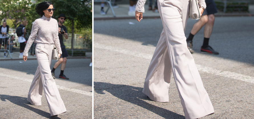 Los pantalones oversize toman la calle este otoo (en Nueva York)
