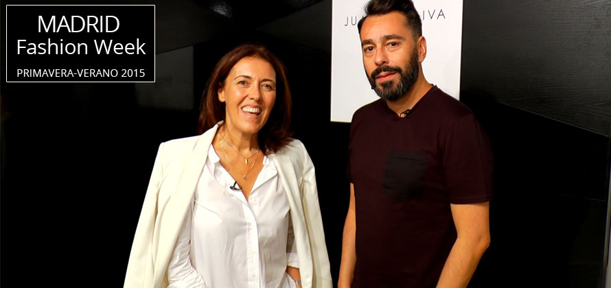 Olga Ruiz y Juanjo Oliva, conversaciones en el backstage de MBFW Madrid!