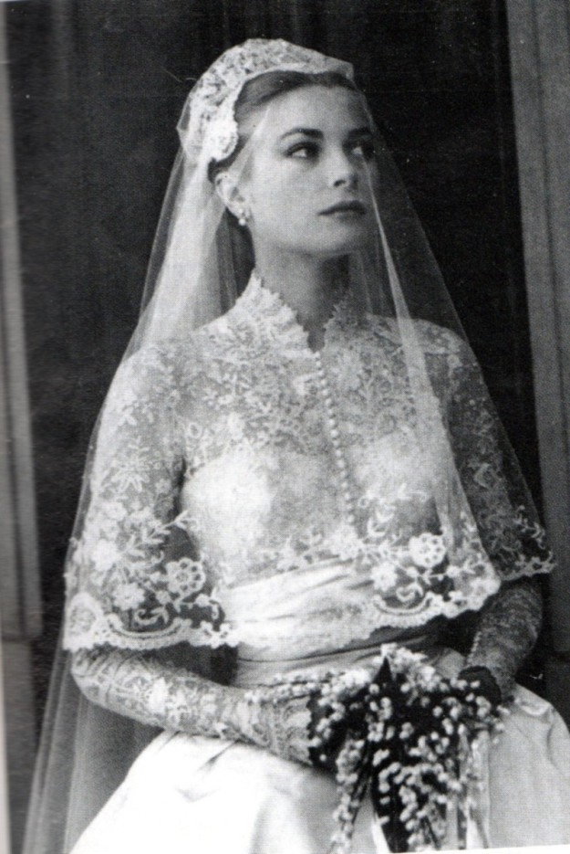 Grace Kelly el día de su boda. 