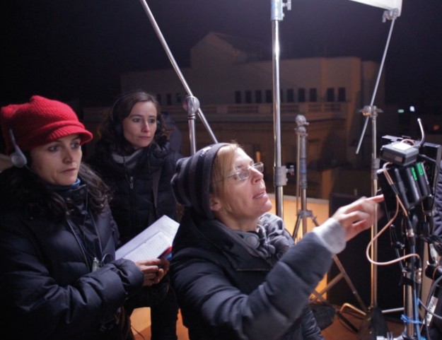 Maria Ripoll y Ana Soles-Pons durante el rodaje.