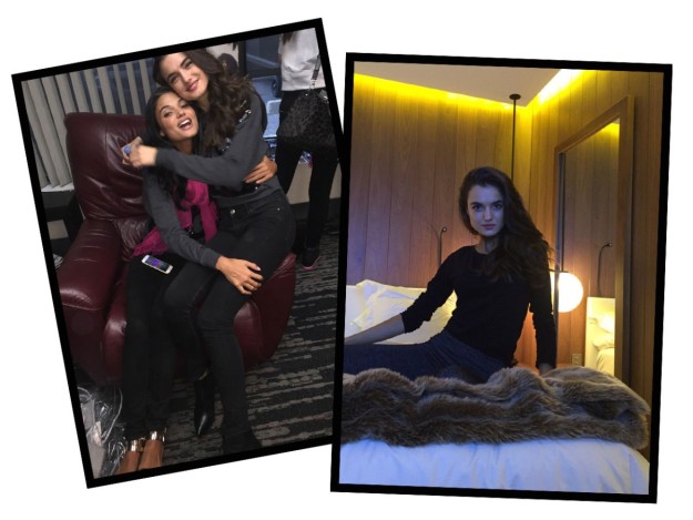 Blanca Padilla comparte en exclusiva para TELVA fotos de ella en los ensayos generales de ayer por la tarde y una imagen de su habitación en el hotel The London Edition.
