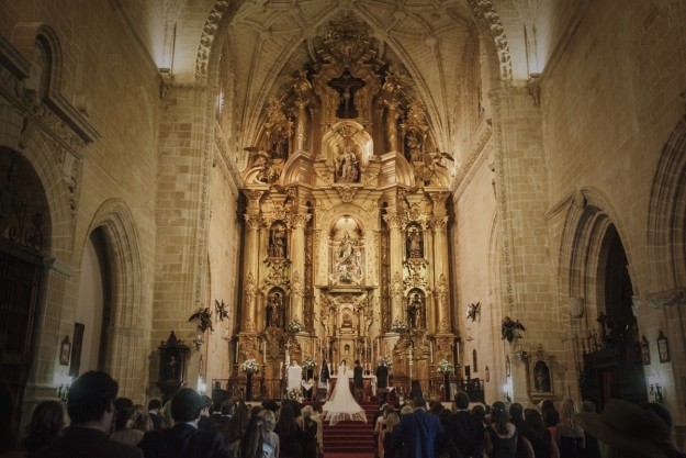 La ceremonia religiosa que unió en matrimonio a Pablo y María se celebró en Jerez, en concreto en la Iglesia de San Mateo.