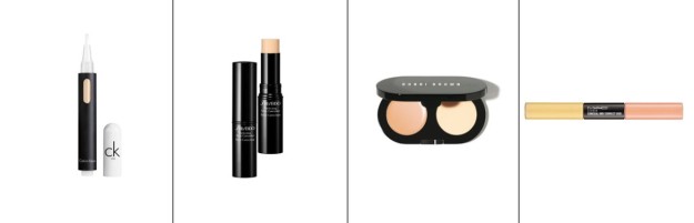 CK One 3-in-1 Concealer, Calvin Klein (19 €). Facefinity Perfecting Stick Concealer, Shiseido (29 €). Concealer Kit, Bobbi Brown (34’35 €). Conceal and Correct Duo, M.A.C (25 €)