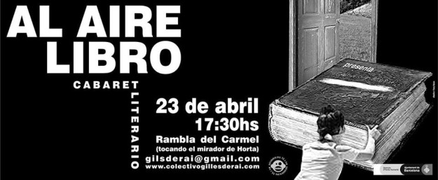 Cartel del cabaret literario que conmemora Sant Jordi