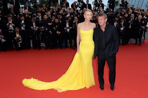 Charlize Theron y Sean Penn en el Festival de Cannes.