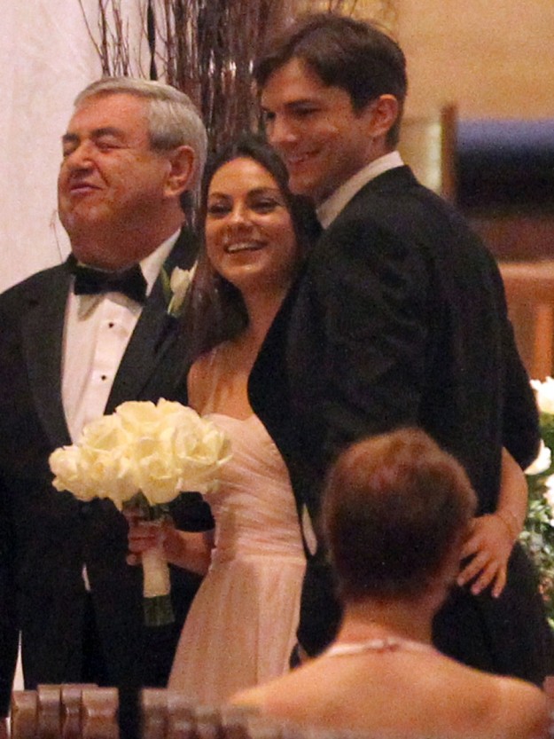 La pareja en la boda del hermano de ella en diciembre de 2013.