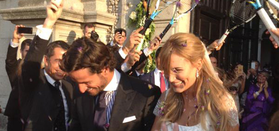 La boda de Alba Carrillo y Feliciano Lpez, en Instagram