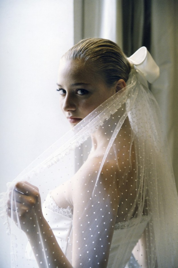 Beatrice Borromeo vestida de novia por Valentino en 2005. 