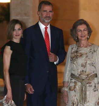 Don Felipe y Doa Letizia ofrecen una recepcin en el Palacio de la Almudaina