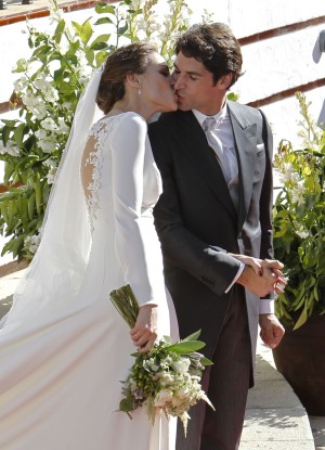 Cayetano Rivera y Eva Gonzalez el dia de su boda. 