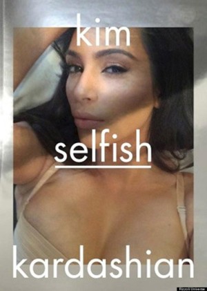 Portada del libro Selfish de Kim Kardashian.
