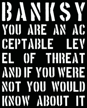 Portada de 'Banksy: You Are an Acceptable Level of Threat'. 
