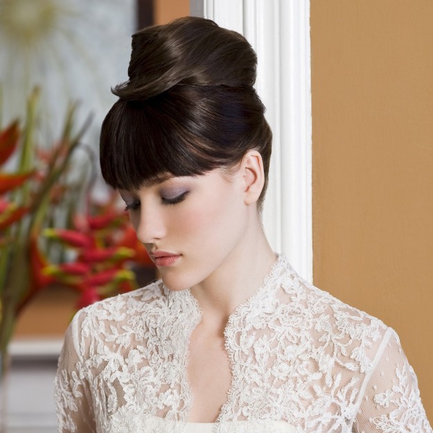 Peinado de novia con flequillo ideas y consejos para tu casamiento