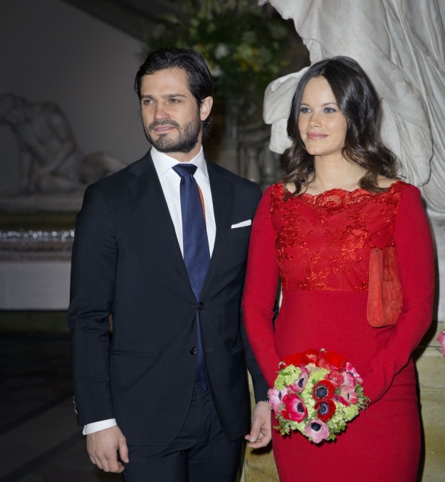El príncipe Carlos Felipe, y Sofia Hellqvist.