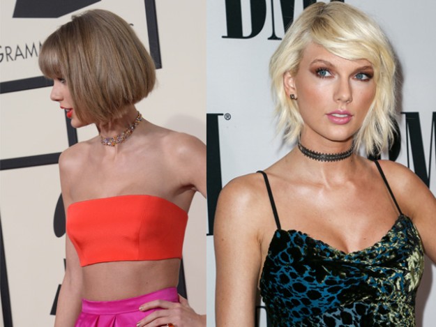 Taylor Swift cambia su rubio por un tono platino.