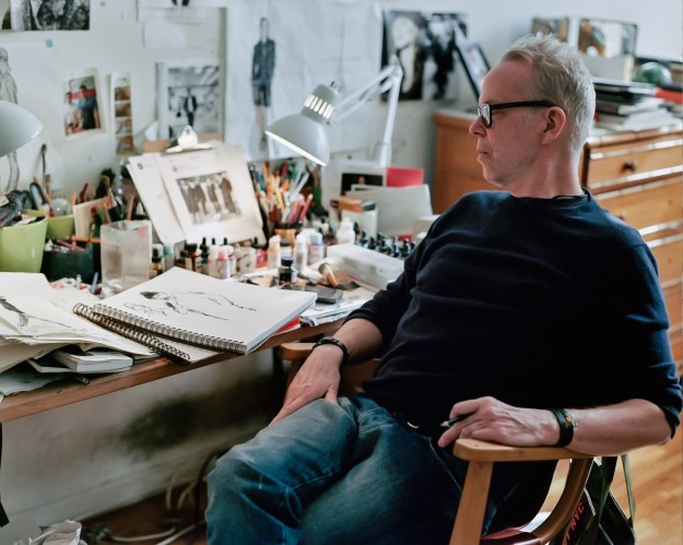 Richard Haines en su casa-estudio de Brooklyn.