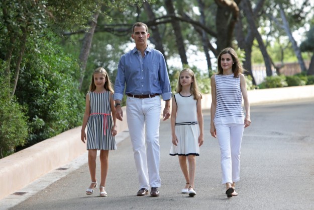 La familia real posa en Mallorca
