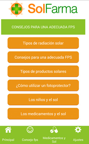 Solfarma es la app de Avne cuyo objetivo es promover una correcta fotoproteccin.