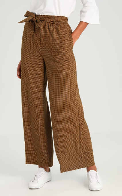 Pantalón culotte cuadros - Zalando - Telva